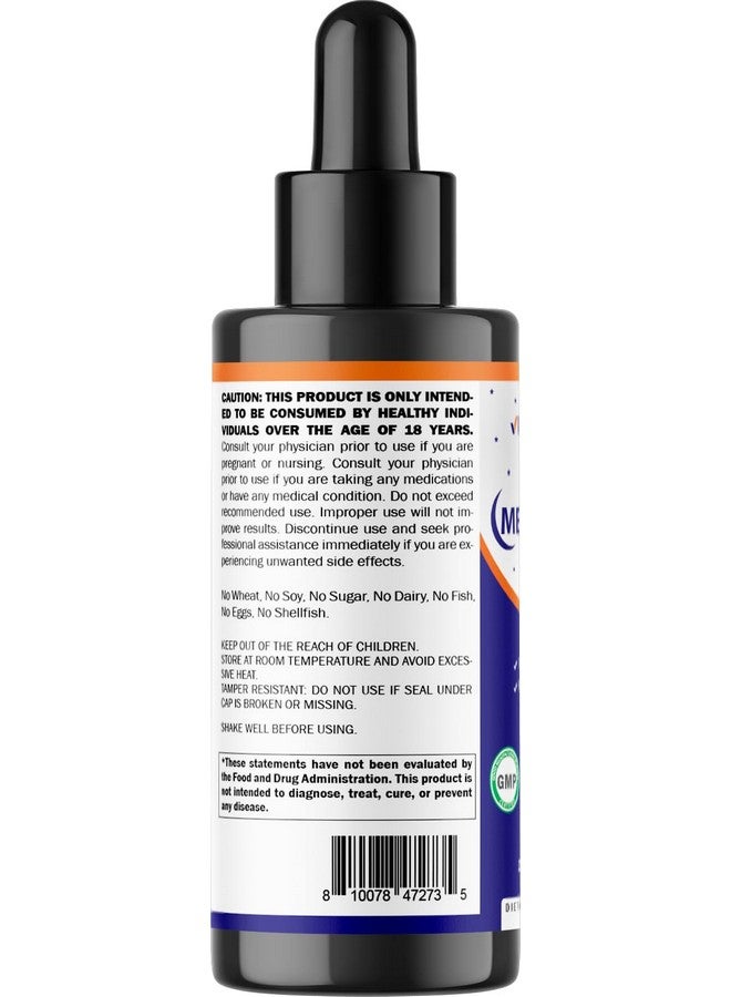 Vitamatic Vitamatic 2-Pack Melatonin 20mg Liquid Drops - 2 fl oz (59 ml) Each - Natural Berry Flavor - Non-GMO, Vegetarian Supplement for Adults  - Image 5