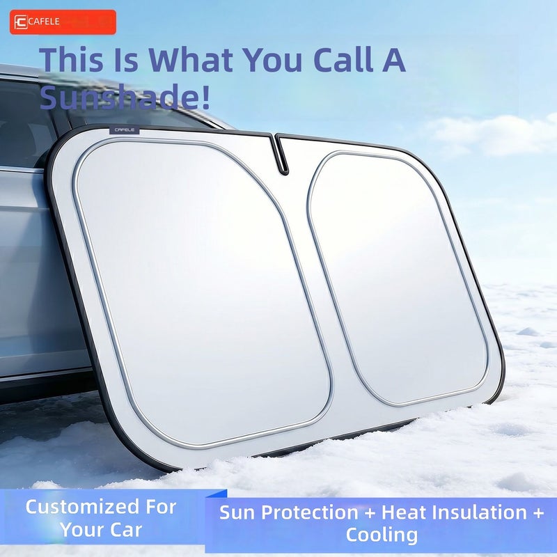 Cafele Summer Car Sunshade - Front Windshield UV Protection & Heat Insulation - Image 1
