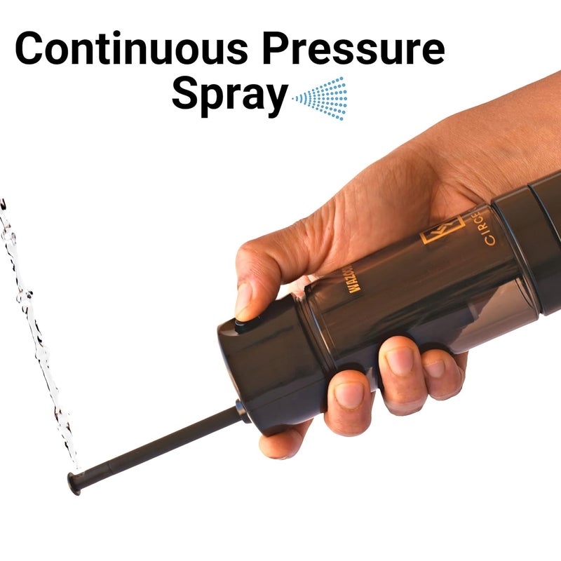 CIRCE CARE Portable Jet Spray for Travel with Pressure Pump No Battery No Squeezing Travel Friendly Handheld Bidet Spray Travel Toilet Essentials for Baby Wash Outdoor Camping Personal Hygiene - Image 3