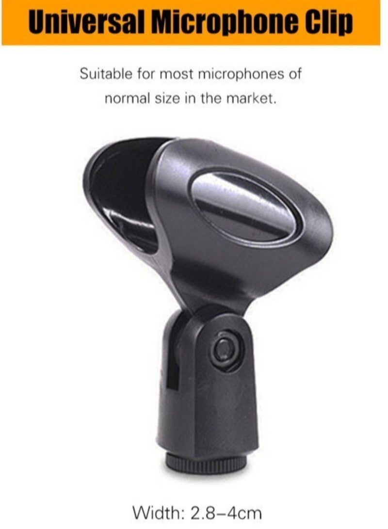 ELTRAZONE Height angle adjustable floor-standing mic tripod stand with mic-clip and Phone holder - Image 3