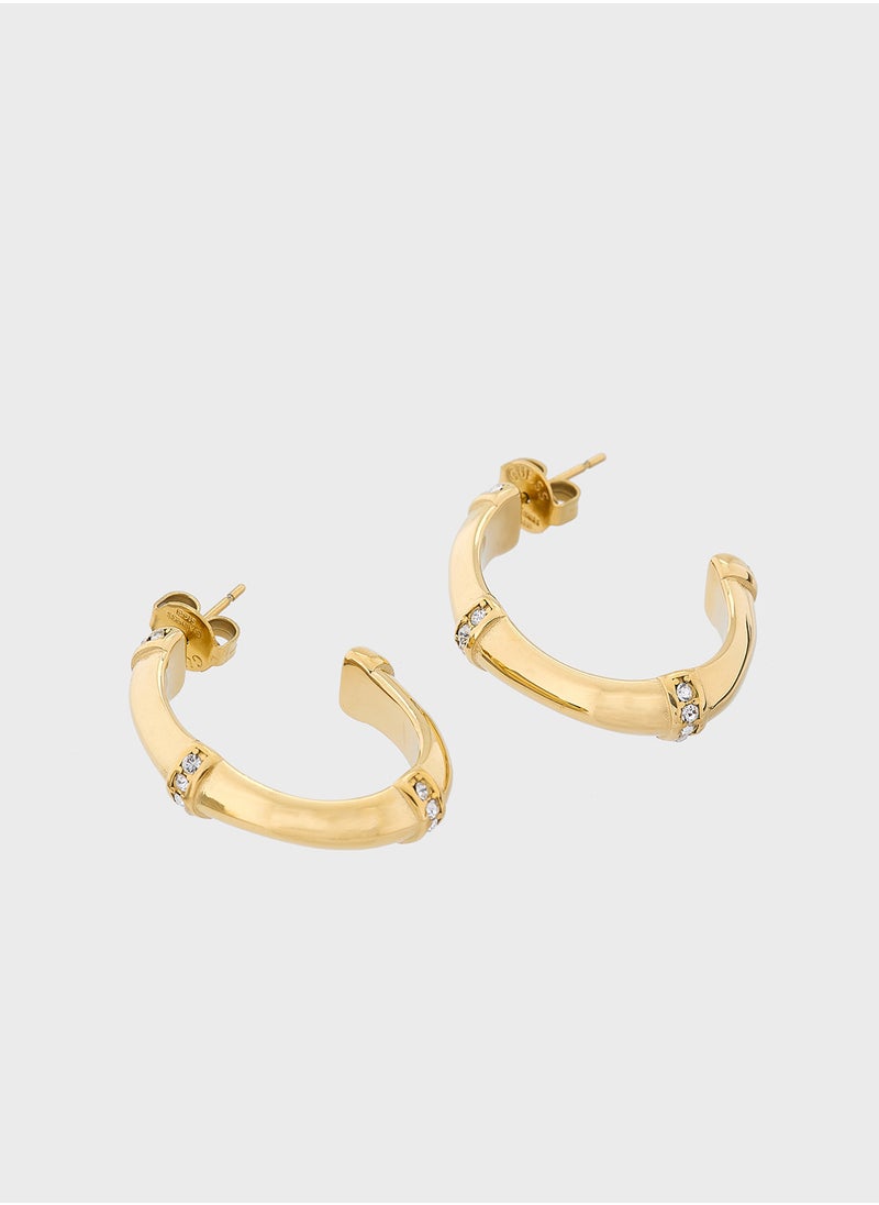 GUESS - Bamboo Hoop Earings - Image 1