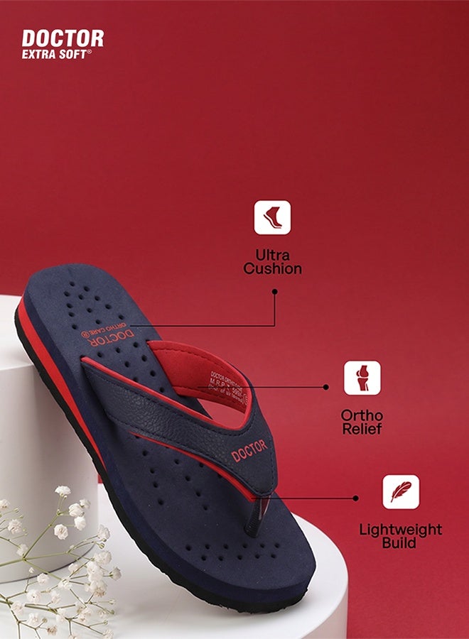DOCTOR EXTRA SOFT Women’s Ortho Care Diabetic & Pregnancy Flat Super Comfort Dr Flip-Flops and House Slippers for Ladies & Girls – D-18 - Image 4