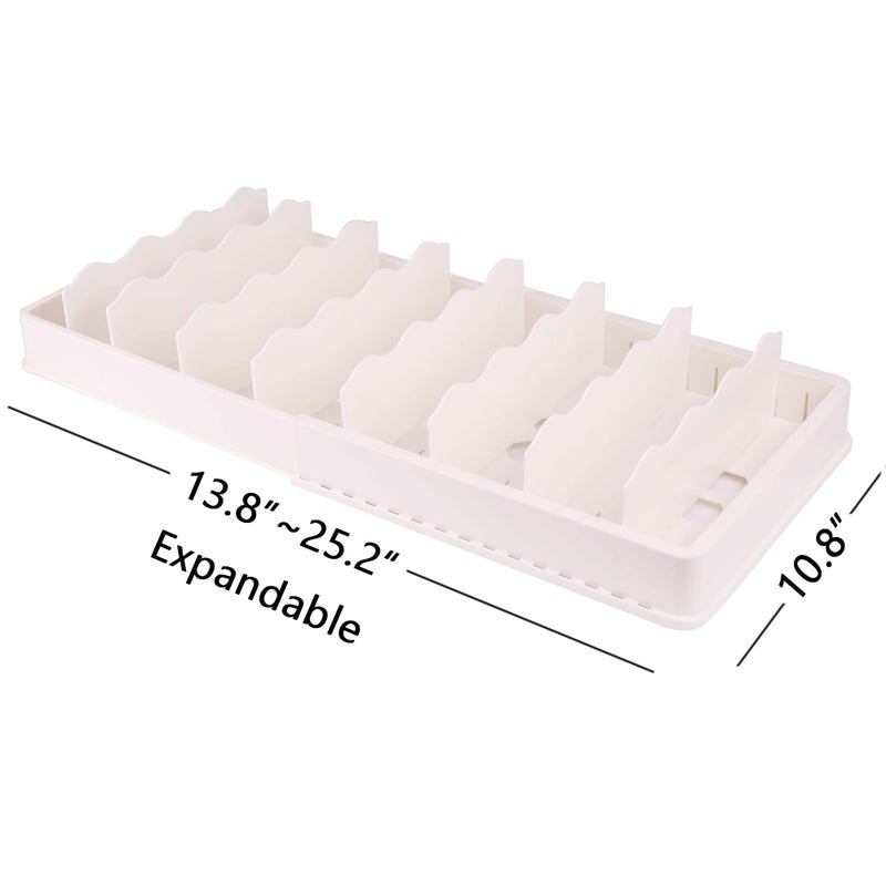 Swommoly Expandable Food Storage Container Lid Organizer Includes 8 Adjustable Dividers 30 Preprinted And Blank Writable Labels Extra Large - Image 4