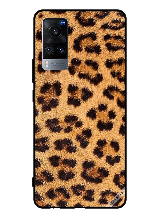 Covernex Protective Case Cover For Vivo X60 Leopard Pattern Black & Brown - Image 1