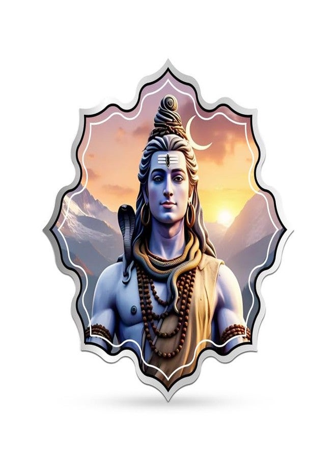 Silviya BIS Hallmarked Lord Shiva 999 Pure Silver Coin (10g) Lotus Shape: Sacred Temple Gift - Hindu God Blessing Coin - Kedarnath Dham Pilgrimage Souvenir - Image 2