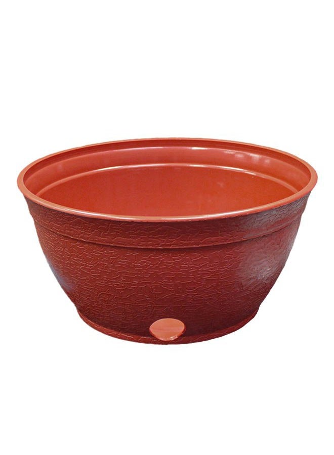 Emsco Group Expandable Hose Hider – Expandable Hose Storage Pot – Rustic Terra Cotta - Image 1