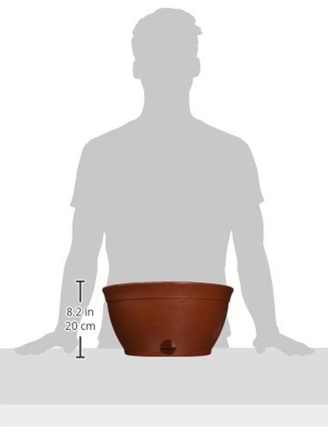Emsco Group Expandable Hose Hider – Expandable Hose Storage Pot – Rustic Terra Cotta - Image 3