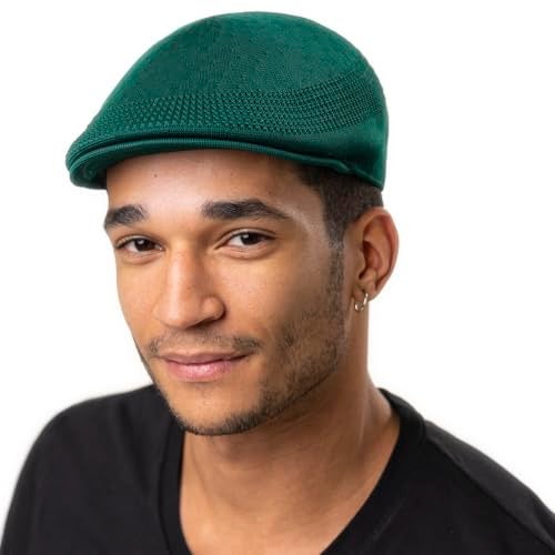 Kangol Tropic 504 Ventair Flat Cap for Men and Women, Medium, Charcoal - Image 2