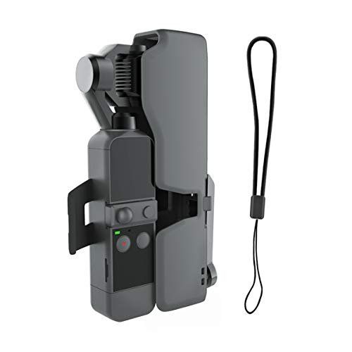 RCGEEK Protect Case Compatible with DJI Osmo Pocket 2 with Extra Spare TF Card Slot Portable Hard OSMO Pocket 2 Carrying Case Storage Box with Lanyard Plastic Holder Storage Protector Cover - Image 1