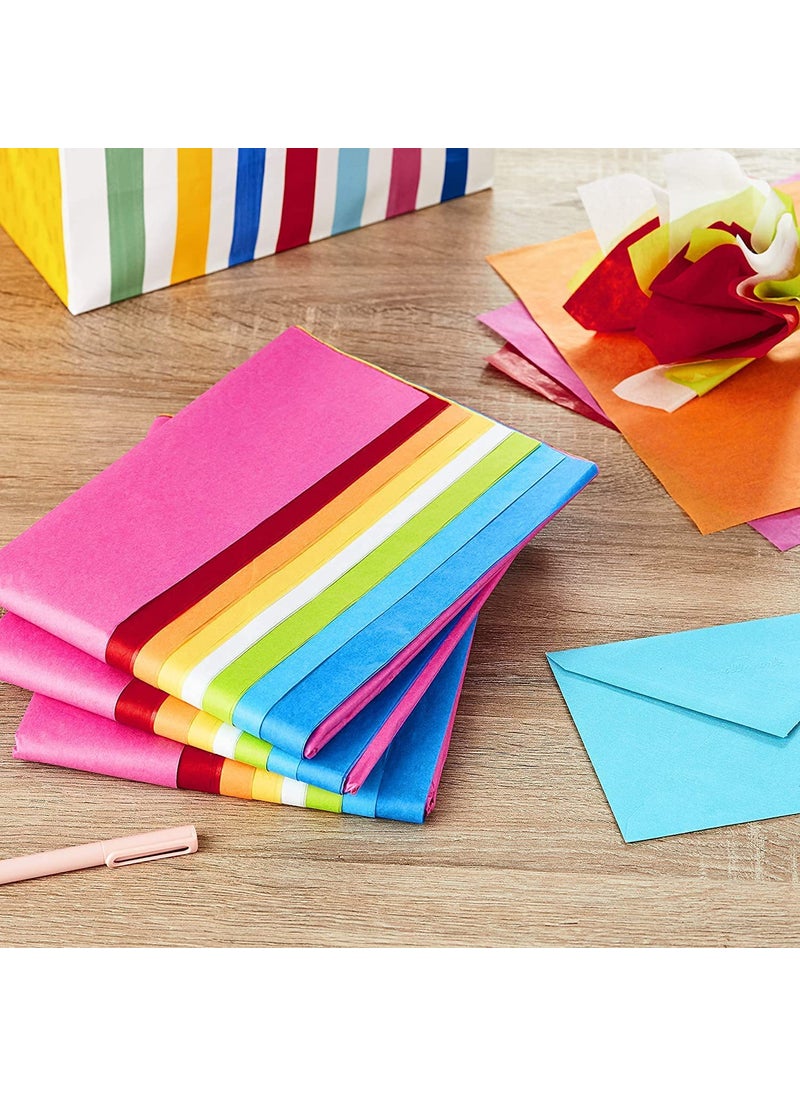 ECO SARRAS Eco Sarras Multipurpose Tissue paper sheets 8 Colours 20x20 Inches for Clothes gift hamper tray packaging candle wrapping flower making art craft diy wedding birthday event decoration holi mothers day diwali 100 Sheets  - Image 5
