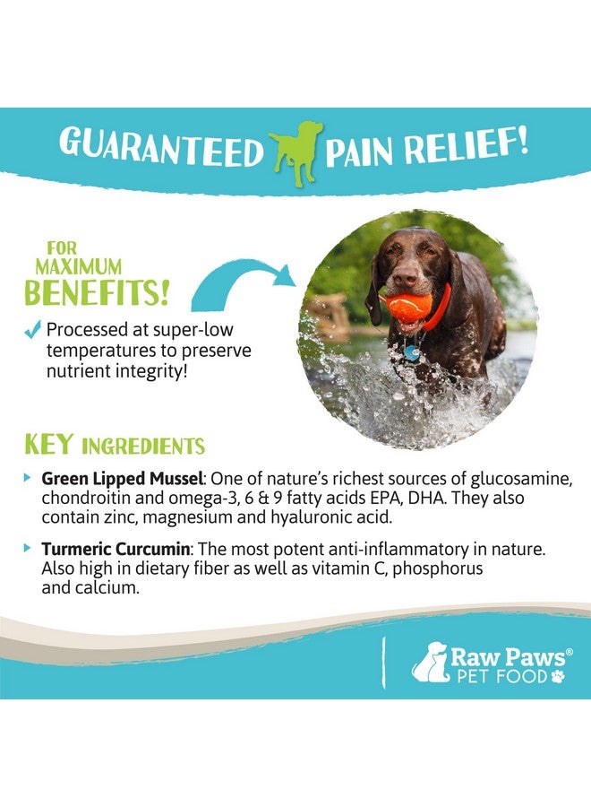 Raw Paws Green Lipped Mussel Hip and Joint Supplement for Dogs & Cats, 10-oz Powder - Green Lipped Mussels for Dogs - Natural Chondroitin Glucosamine for Dog & Cats - Dog Joint Pain Relief - Image 4