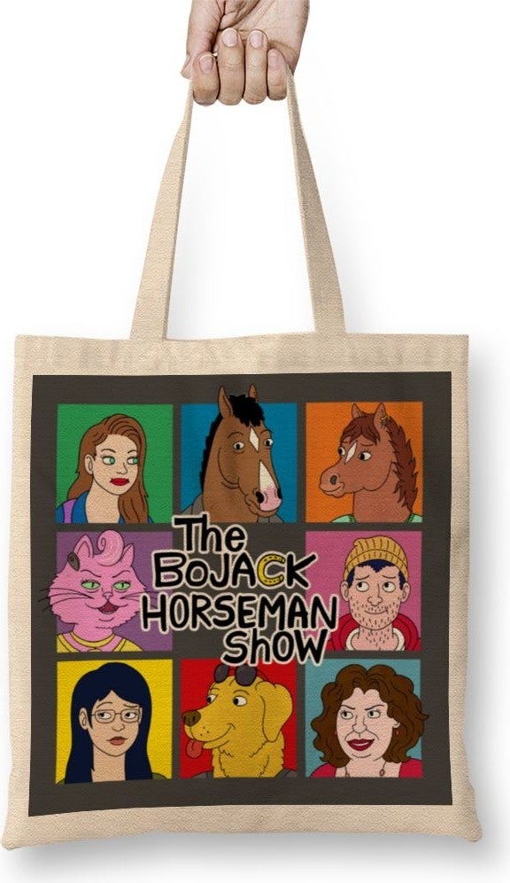 Baskı Dükkanı Print Shop The Bojack Horseman Show Tote Bag Long Handle 