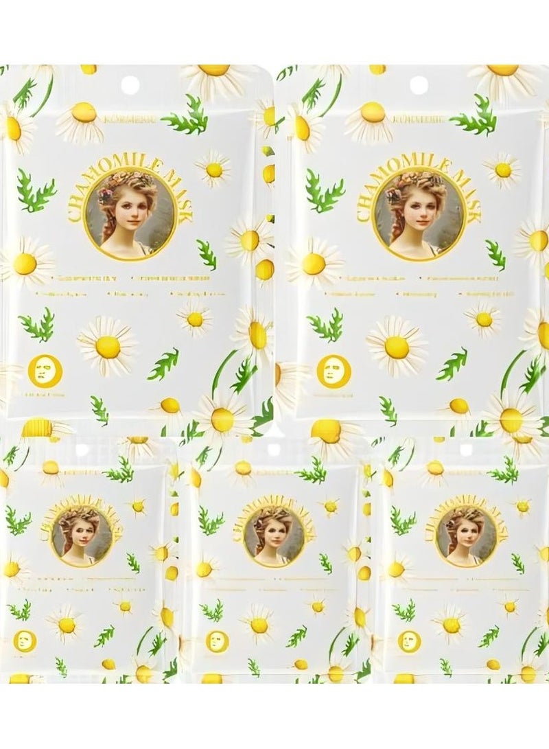 Kormesic 5pcs قناع البابونج 25ml-مهدئ وتهدئة - Image 1