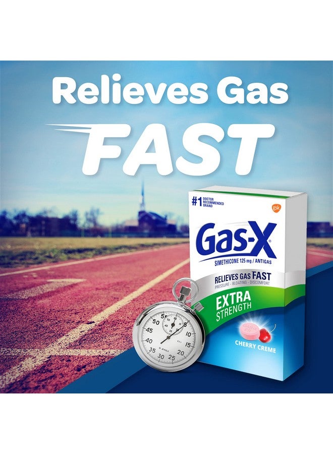 Gas-X Extra Strength Chewable Gas Relief Tablets with Simethicone 125 mg, Cherry - 18 Count - Image 1