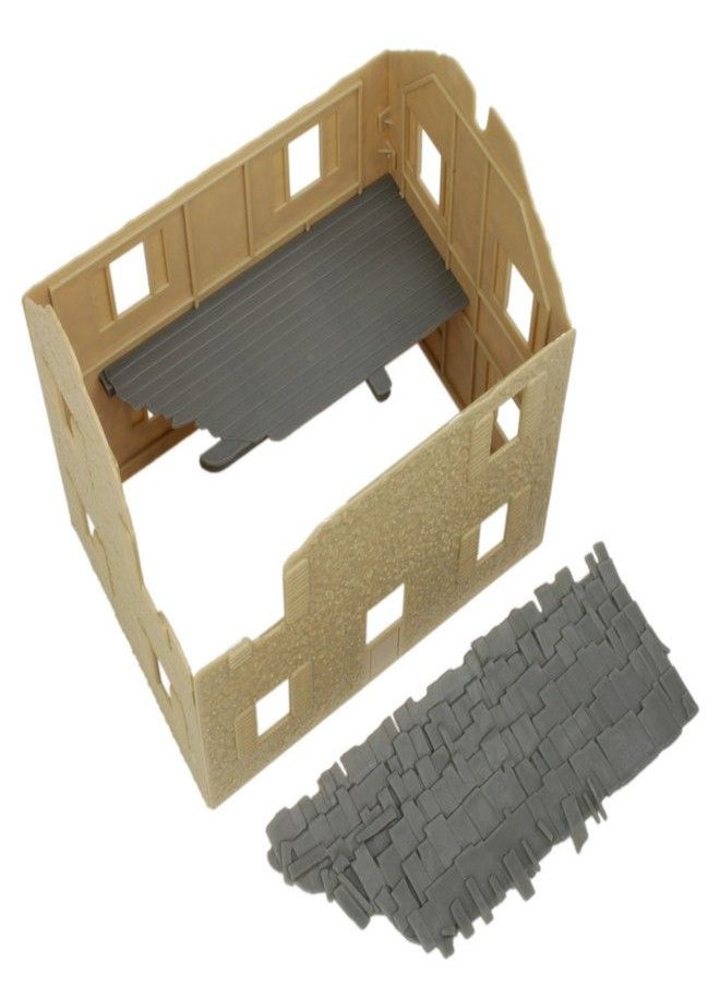 BMC Toys BMC WW2 Bombed French Farm House - Plastic Army Men Playset Accessory  - Image 2