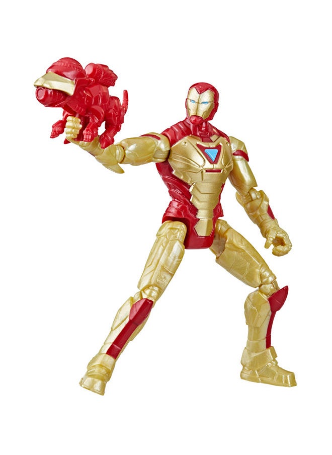 MARVEL CLASSIC Marvel Mech Strike Mechasaurs Iron Man Action Figure, 4-Inch, with Accessory  - Image 2