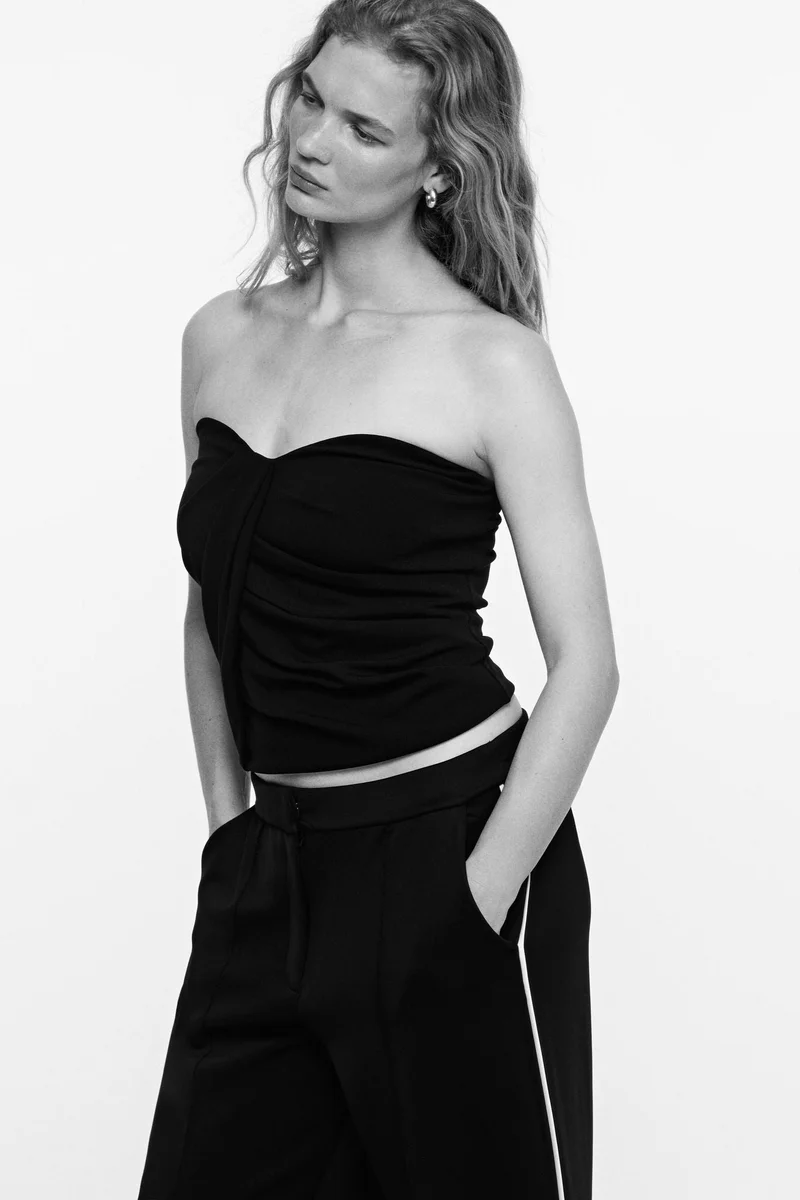 H&M Draped interlock bandeau top