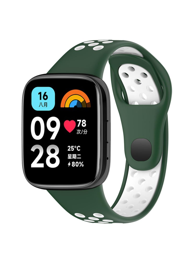 Generic 1Pcs Watch band for Redmi watch3 lite/Redmi watch3 active strap Green  - Image 1
