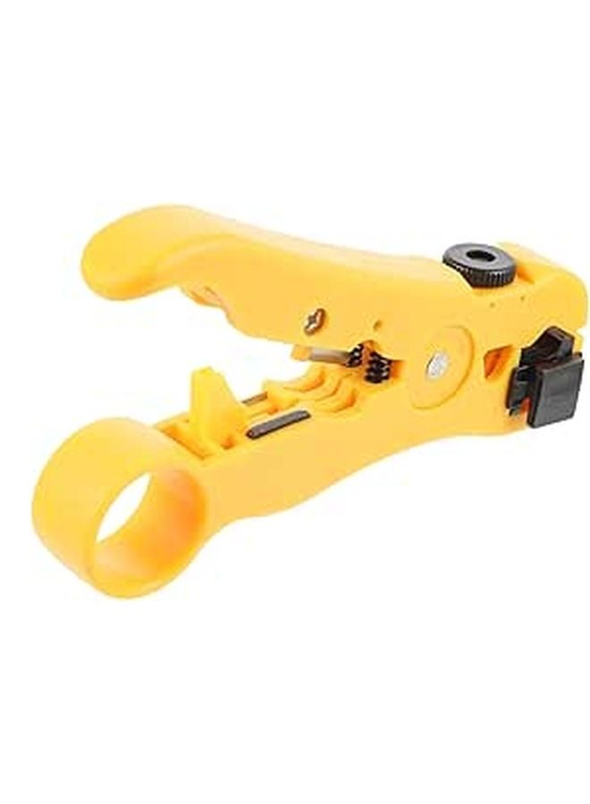 Steel Multi Function Wire Stripper Cable Cutter Crimping Pliers for Coaxial Network Cables - Image 1
