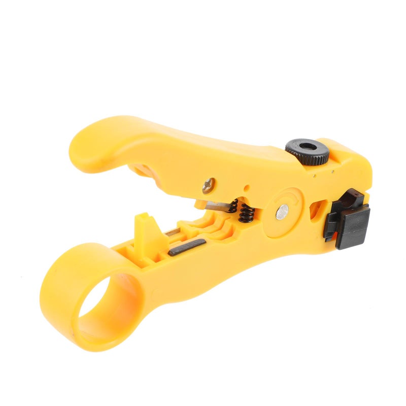Steel Multi Function Wire Stripper Cable Cutter Crimping Pliers for Coaxial Network Cables - Image 2