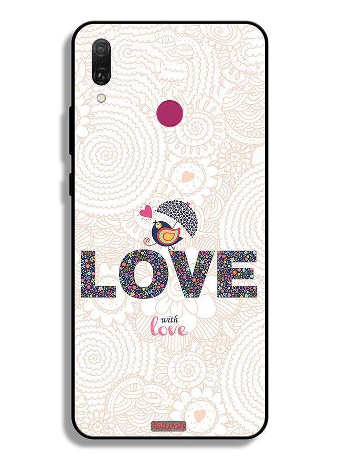 Tolwak Huawei Y9 (2019) Protective Case Cover Love With Love - Image 2