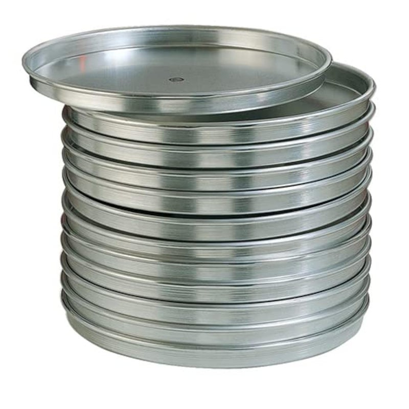 American MetalCraft بان معدني أمريكي HA80102 ذو جوانب مستقيمة، سمك 14 قياس، 10" قطر، 2" ارتفاع، ألمنيوم - Image 1