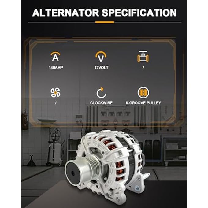 ROADFAR New Alternator Compatible 2016-2018 for Volkswagen for Jetta S 1.4L,2016-2018 for Volkswagen for Jetta SE 1.4L,2018 for Volkswagen for Jetta Wolfsburg Edition 1.4L, OE 20994 - Image 3