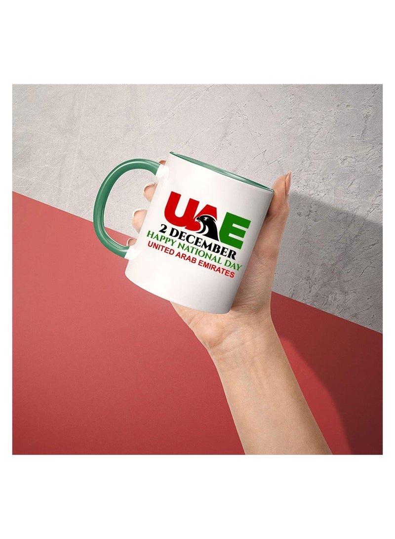 كوب سيراميك بلونين لليوم الوطني لدولة الإمارات العربية المتحدة - أمة تتحقق فيها الأحلام - هدايا لليوم الوطني لدولة الإمارات العربية المتحدة - Image 4