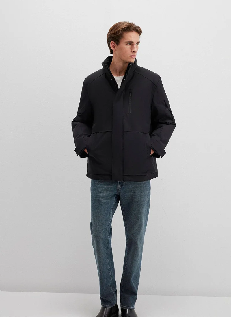Mavi Solid Regular Fit Jacket