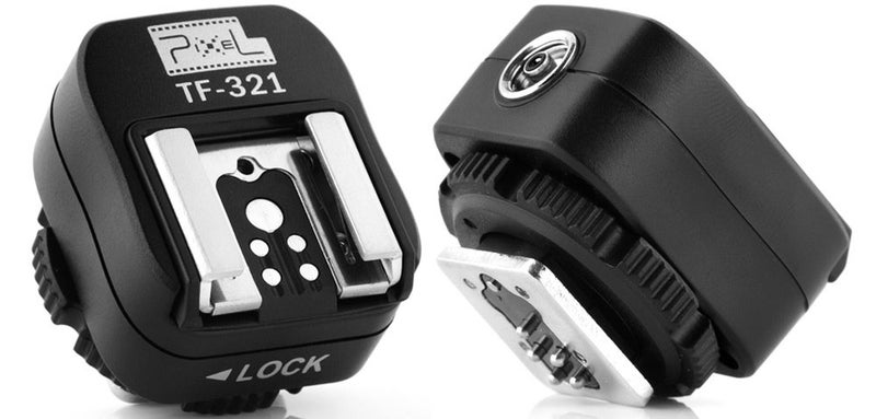 Pixel TF-321 Pixel e-TTL Flash Hot Shoe to Pc Adapter for Canon DSLRs and Flashguns - Image 1