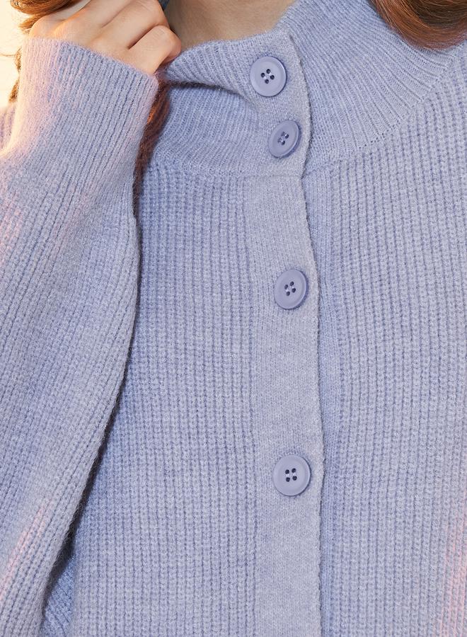 تايك تو كارديجان محبوك بأزرار غلق وأكمام طويلة - Image 3