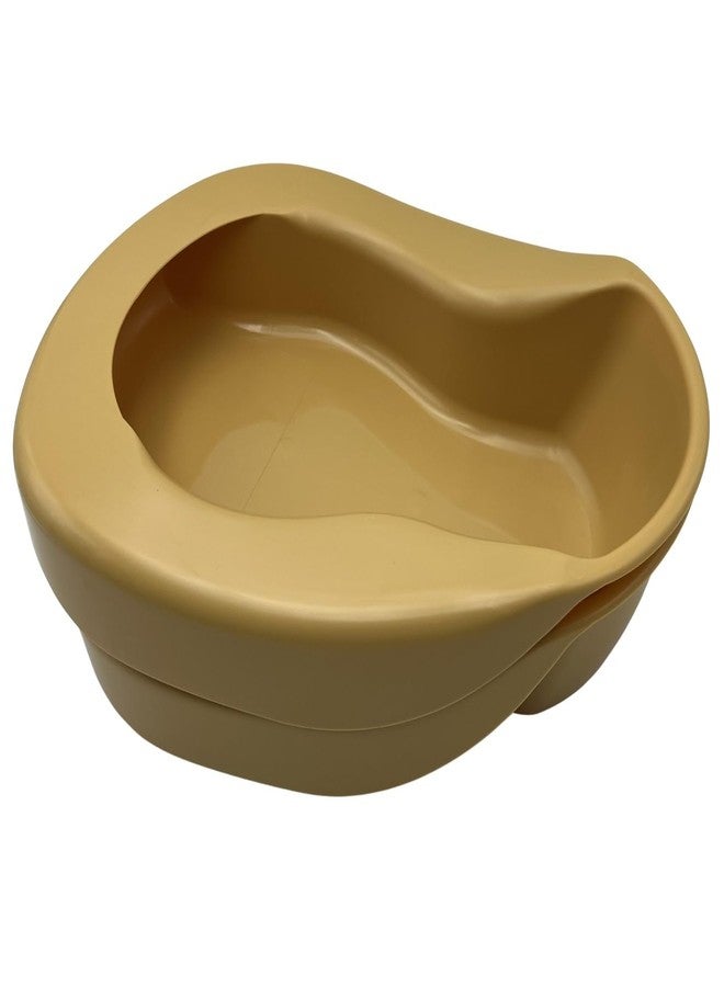 Comfort Axis Heavy Duty Comfortable Plastic Pontoon Style Gold Bedpan for Adults Elderly Bedridden Patients (Pack of 2) - Image 2