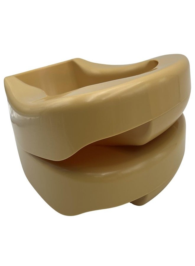 Comfort Axis Heavy Duty Comfortable Plastic Pontoon Style Gold Bedpan for Adults Elderly Bedridden Patients (Pack of 2) - Image 5