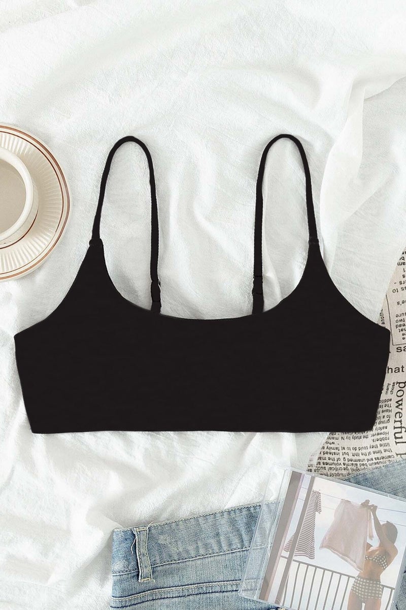 Angelsin Adjustable Strap Stylish Design Bikini Top  - Image 1