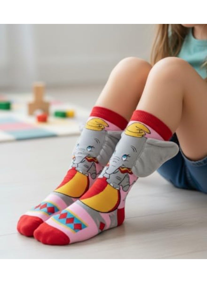 Glitters Funky 3D High Socks for Kids & Teens – Colorful Novelty Knee-High Socks with Plush Elements – Fun Cartoon, Animal & Toy Designs - Image 2