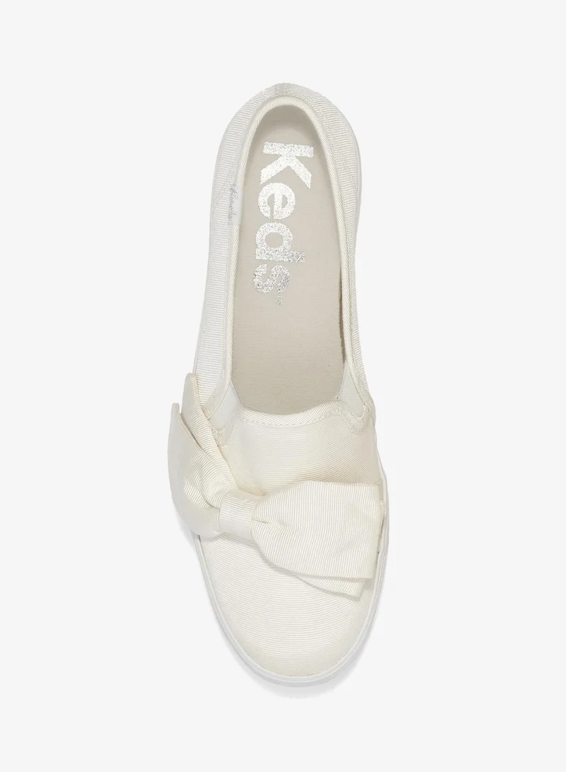 Keds white Keds Women's Triple Decker Canvas Floral Embroidery Casual Sneaker Cream for Women | Best Price UAE
