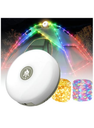 Camping String Lights, Rechargeable & Stowable Outdoor String Lights with 8 Lighting Mode, 32.8ft Portable and Waterproof LED Fairy String Lights for Camping Yard Hiking, Type-C Quick Storage - pzsku/ZD5716DB44E27AFF1C664Z/45/_/1721272938/cdbea856-bb9f-4694-b1fe-6db9852f08ac