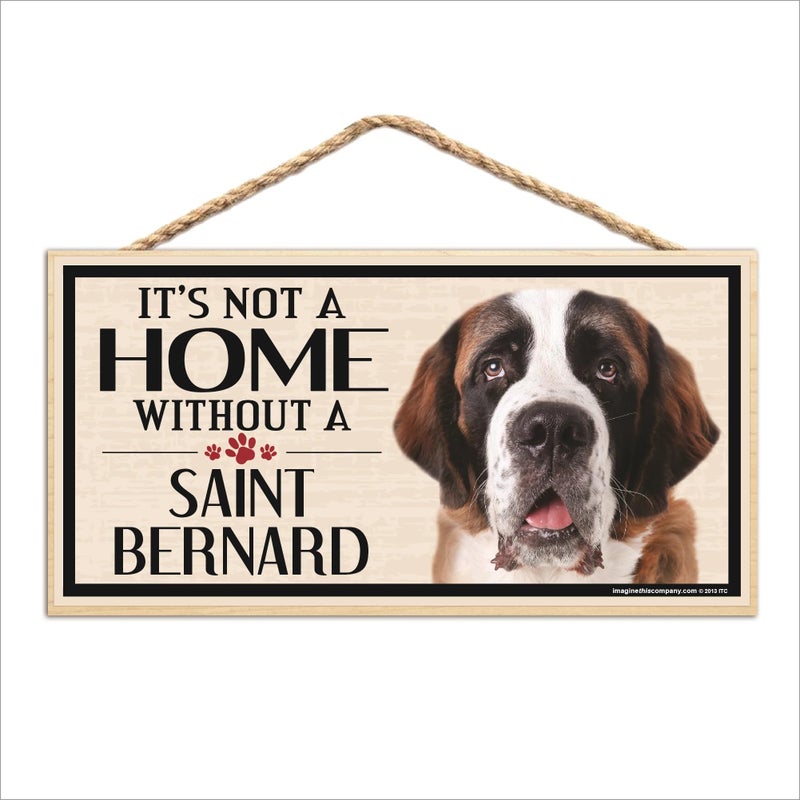 Imagine This Wood Sign for St. Bernard Dog Breeds - Image 1