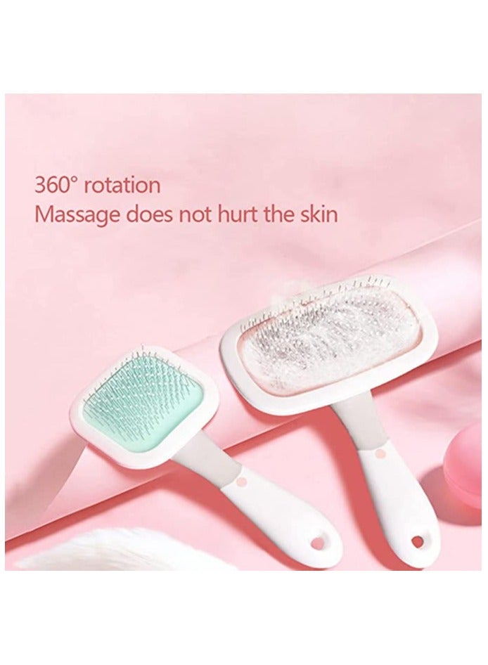 Arabest فرشاة الكلاب فرشاة دوارة بزاوية 360 درجة مع نقطة محدبة لإزالة الشعر فرشاة إزالة شعر القطط والكلاب أداة إزالة الشعر للحيوانات الأليفة فرشاة الكلاب هسكي فرشاة شعر الحيوانات الأليفة لأدوات العناية بالكلاب - Image 3