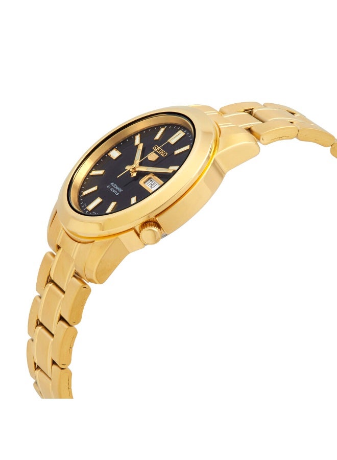 Seiko 5 Men's Automatic Watch SNKK22K1 | Gold Tone Stainless Steel - Image 2
