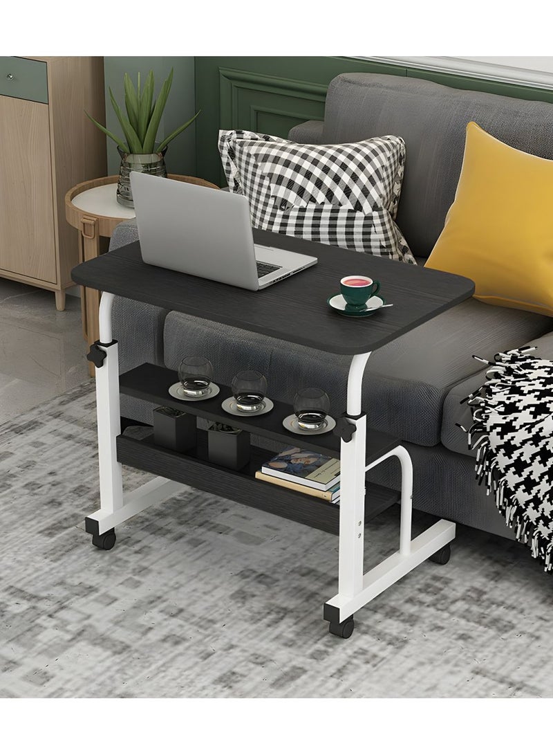 DubaiGallery Outdoor side table, small sofa, coffee table Lazy Bedside Table Mobile Laptop Table Sofa Side Laptop Notebook Desk Pc Stand Height Adjustable, Portable and Sturdy for Living Room, Bedroom and Balcony 