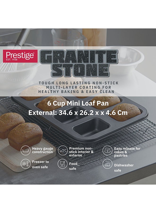 Prestige Granite 6 Cup Mini Loaf Pam - Image 4