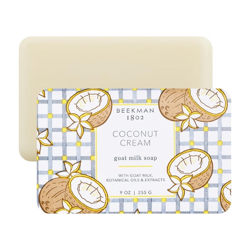 Beekman 1802 Goat Milk Soap Bar with Botanical Oils  Shea Butter  9 oz  Gently Moisturizes Exfoliates and Nourishes for Soft Healthy Skin  CrueltyFree  Packaging May Vary