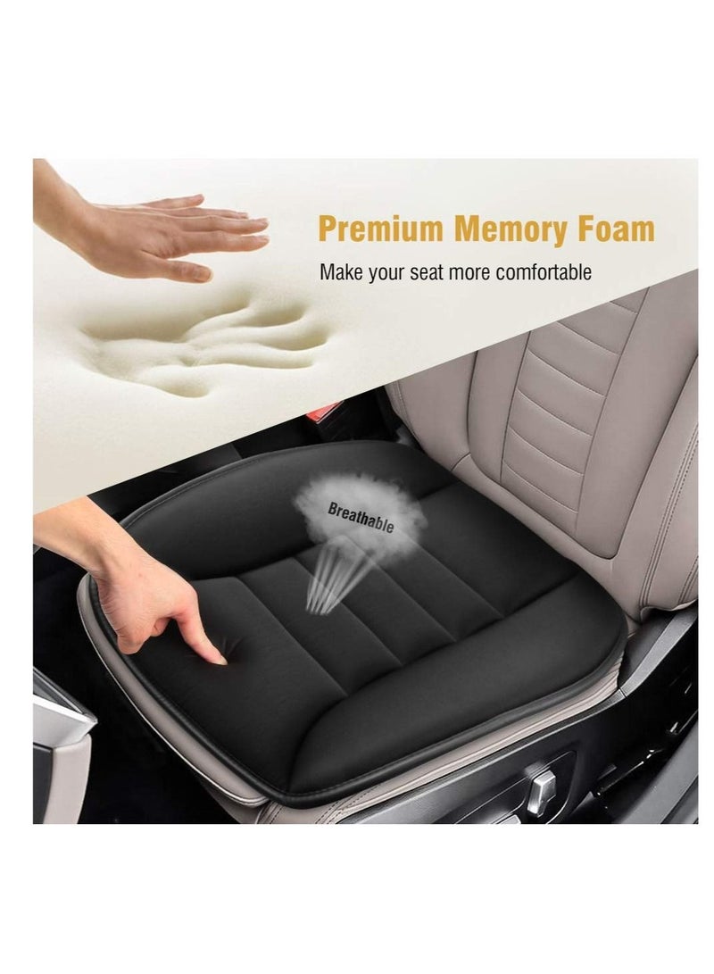 Premium Car Seat Cushion, Comfort Memory Foam Driver Lower Back Pain Relief, Suitable for Driver, Office Chair (Black) - Image 2