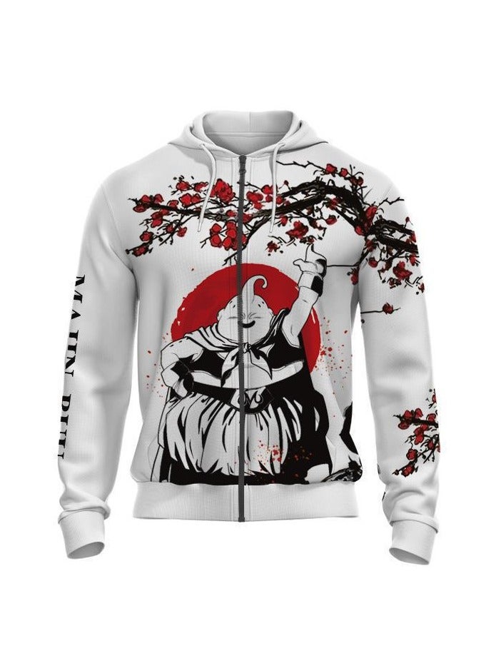 KUYING New Dragon Ball Zipper Hooded Hoodie Casual Loose Coat  - Image 1