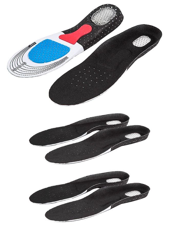 ZCM-HAPPY 3 Pair of Orthopedic Arch Support Insole Multi-functional Shock Absorption Sweat Absorption Breathable Suitable for Leisure Sports - Image 1