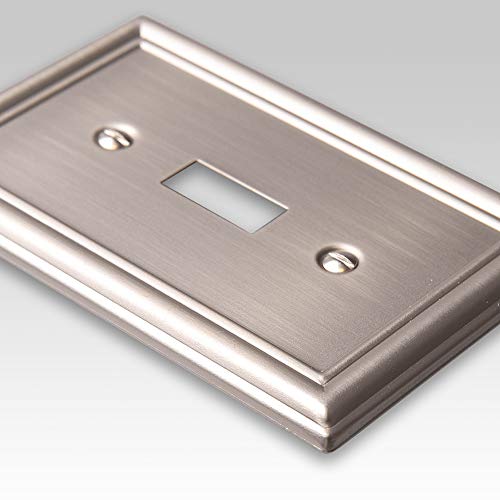 Amerelle 149TTRBN Chelsea Steel Double Toggle/Single Rocker-GFCI Wallplate, Brushed Nickel - Image 2