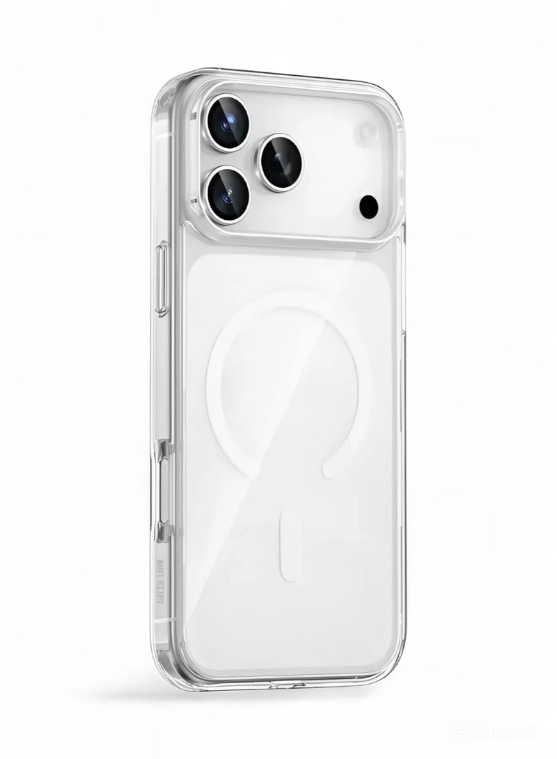 iPhone 17 Pro Max, Shockproof mobile phone case anti-scratch protection cover that supports MagSafe wireless charging, made of high-quality thermoplastic polyurethane - transparent - Image 1