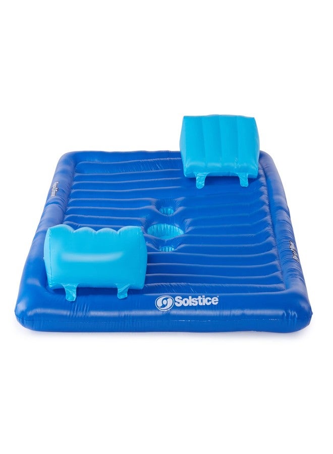 Solstice طوف قابل للنفخ للاسترخاء - طوف لمجموعة في المسبح والشاطئ والبحيرة، وجه لوجه، لشخصين، أزرق - Image 2
