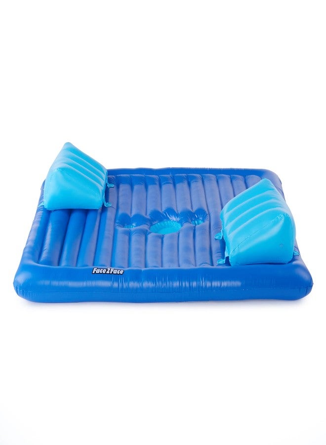 Solstice طوف قابل للنفخ للاسترخاء - طوف لمجموعة في المسبح والشاطئ والبحيرة، وجه لوجه، لشخصين، أزرق - Image 3